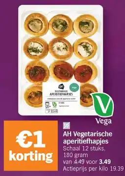 Albert Heijn AH Vegetarische aperitiefhapjes aanbieding