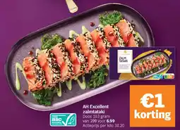 Albert Heijn AH Excellent Zalmtataki aanbieding