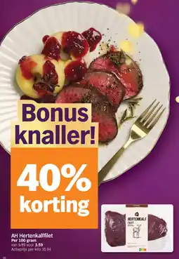 Albert Heijn AH Hertenkalffilet aanbieding
