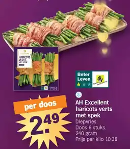 Albert Heijn AH Excellent haricots verts met spek aanbieding