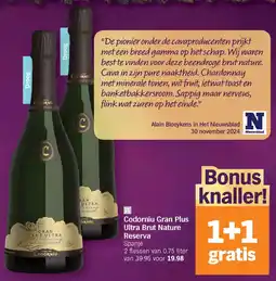 Albert Heijn Codorníu Gran Plus Ultra Brut Nature Reserva aanbieding