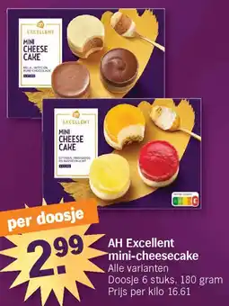 Albert Heijn AH Excellent Mini Cheesecake aanbieding