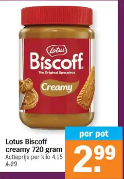 Albert Heijn Lotus Biscoff Creamy aanbieding