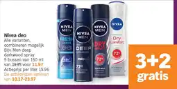 Albert Heijn Nivea Deo aanbieding