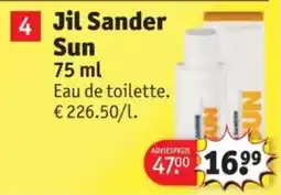 Kruidvat Jil Sander Sun aanbieding