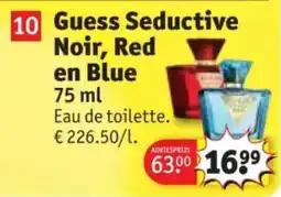 Kruidvat Guess Seductive Noir, Red en Blue aanbieding