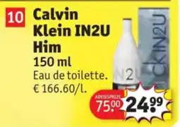 Kruidvat Calvin Klein IN2U Him aanbieding