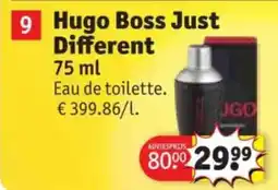 Kruidvat Hugo Boss Just Different aanbieding