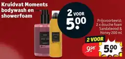 Kruidvat Kruidvat Moments Bodywash en Showerfoam aanbieding
