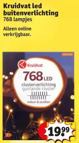 Kruidvat Kruidvat led buitenverlichting 768 lampjes aanbieding