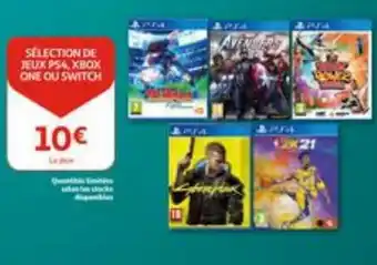 Auchan Selection De Jeux PS4, Xbox One Ou Switch aanbieding