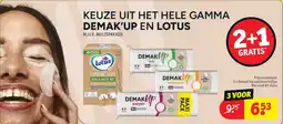 Kruidvat Demak'Up en Lotus aanbieding