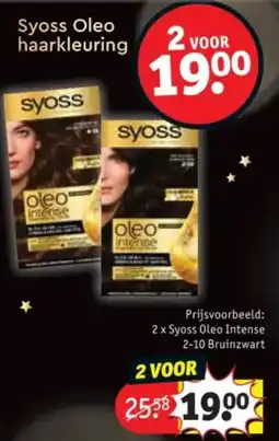 Kruidvat Syoss Oleo Haarkleuring aanbieding