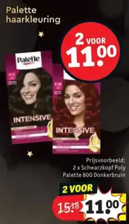 Kruidvat Palette haarkleuring aanbieding