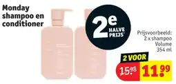Kruidvat Monday shampoo en conditioner aanbieding