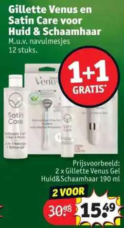Kruidvat Gillette Venus en Satin Care voor Huid & Schaamhaar aanbieding