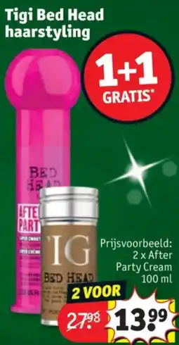 Kruidvat Tigi Bed Head Haarstyling aanbieding