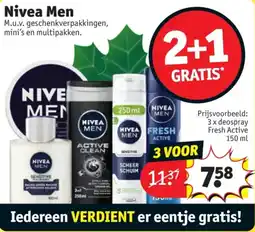 Kruidvat Nivea Men aanbieding