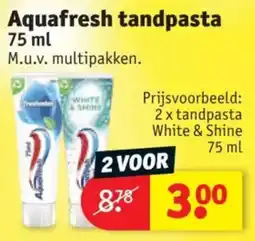 Kruidvat Aquafresh Tandpasta aanbieding