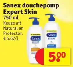 Kruidvat Sanex douchepomp Expert Skin aanbieding
