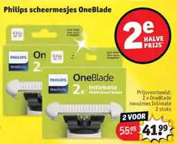 Kruidvat Philips scheermesjes OneBlade aanbieding