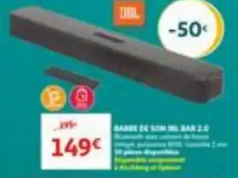 Auchan JBL BAR 2.0 Barre de son aanbieding