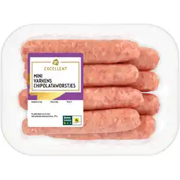 Albert Heijn AH Excellent Mini varkens chipolataworstje aanbieding