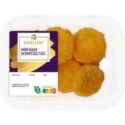 Albert Heijn AH Excellent Mini kaasschnitzeltjes aanbieding
