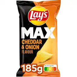 Albert Heijn Lay's Max cheddar & onion aanbieding