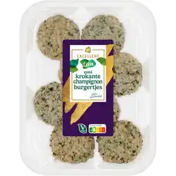 Albert Heijn AH Excellent Terra mini krokante champignonburgertjes aanbieding