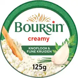 Albert Heijn Boursin Creamy knoflook fijne kruiden aanbieding