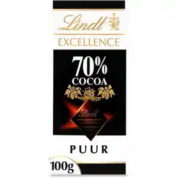 Albert Heijn Lindt Excellence 70% pure chocolade aanbieding