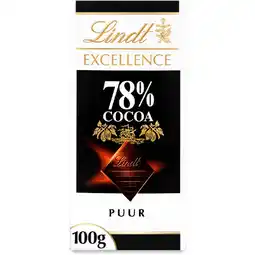 Albert Heijn Lindt Excellence 78% pure chocolade aanbieding