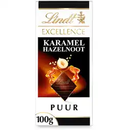 Albert Heijn Lindt Excellence karamel hazelnoot puur aanbieding