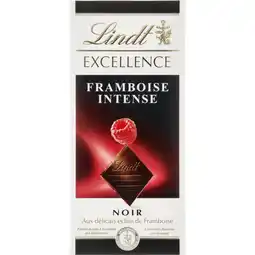 Albert Heijn Lindt Excellence framboos pure chocolade aanbieding