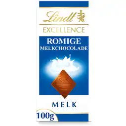 Albert Heijn Lindt Excellence extra romige melkchocolade aanbieding