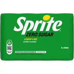 Albert Heijn Sprite Lemon lime zero sugar 8-pack bel aanbieding