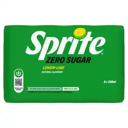 Albert Heijn Sprite Lemon lime zero sugar 8-pack bel aanbieding