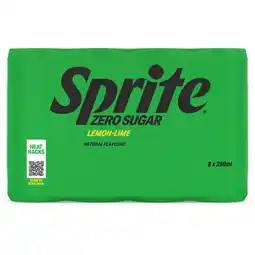 Albert Heijn Sprite Lemon lime zero sugar 8-pack bel aanbieding