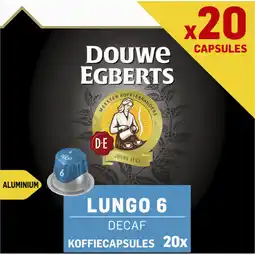 Albert Heijn Douwe Egberts Lungo decaf capsules aanbieding