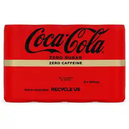 Albert Heijn Coca-Cola Zero no caffeine 8-pack bel aanbieding