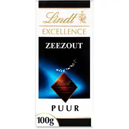 Albert Heijn Lindt Excellence zeezout pure chocolade aanbieding