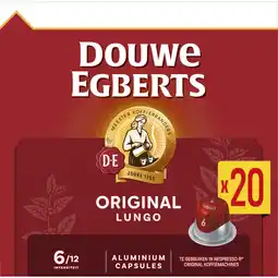 Albert Heijn Douwe Egberts Lungo original capsules aanbieding