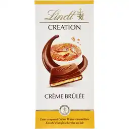 Albert Heijn Lindt Creation crème brûlée melkchocolade aanbieding