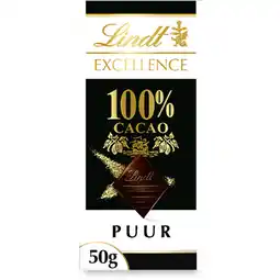 Albert Heijn Lindt Excellence 100% pure chocolade aanbieding