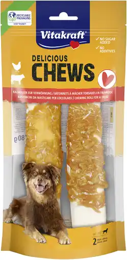 Albert Heijn Vitakraft Delicious chews kauwrollen kip aanbieding
