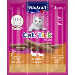 Albert Heijn Vitakraft Catsticks mini kalkoen lam aanbieding