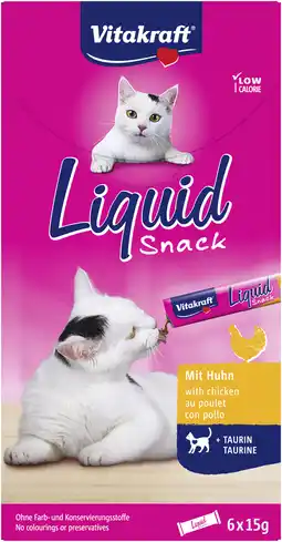 Albert Heijn Vitakraft Cat liquidsnack kip aanbieding