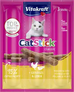 Albert Heijn Vitakraft Catsticks mini gevogelte lever aanbieding