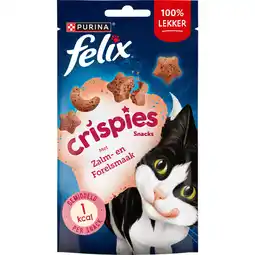 Albert Heijn Felix Crispies zalm- & forelsmaak kattensnack aanbieding